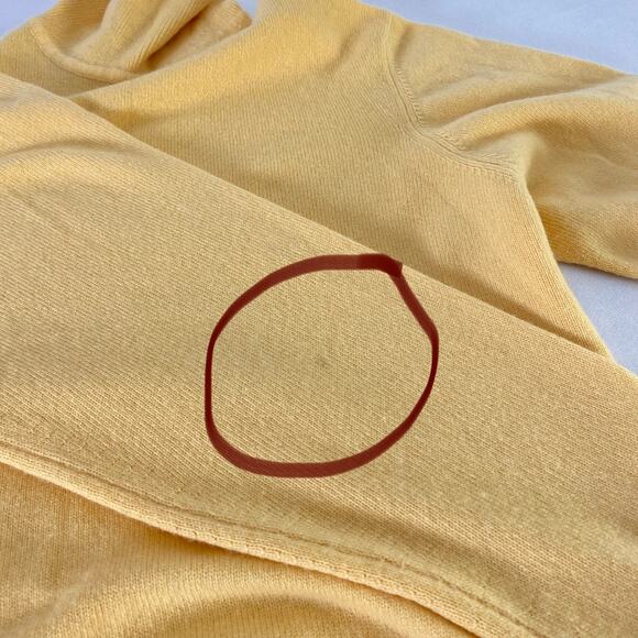 Vintage Brooks Brothers Yellow Gold Pullover Turtleneck Cashmere Sweater Large - Picture 7 of 10